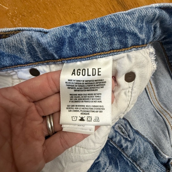 Agolde Riley Full Length 32 Organic Cotton - Picture 2 of 8